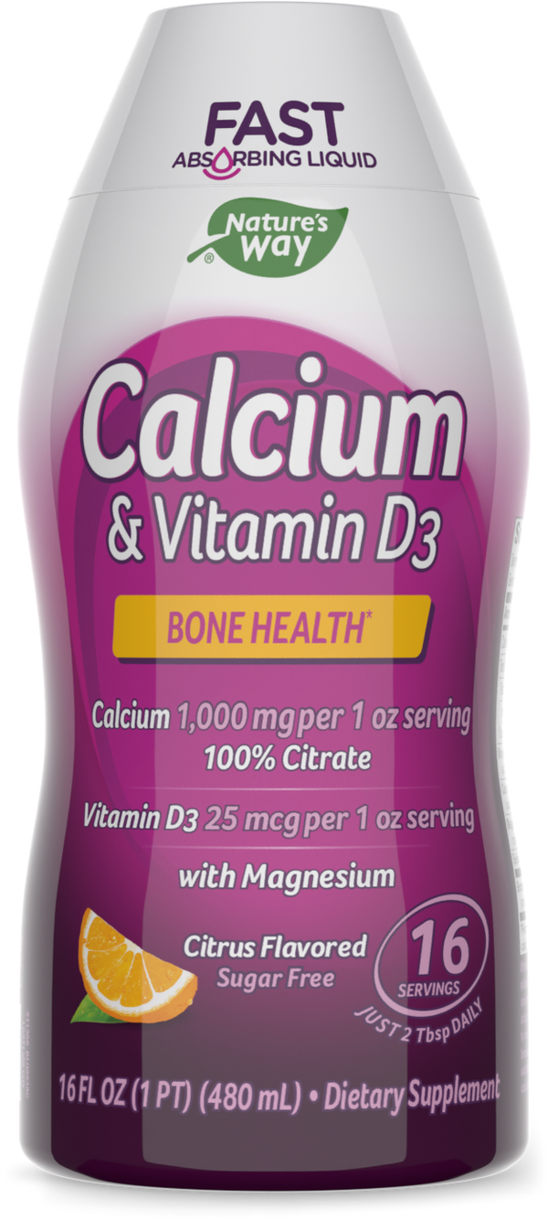 Nature's Way - Calcium & Vitamin D3 Liquid - Citrus Flavored