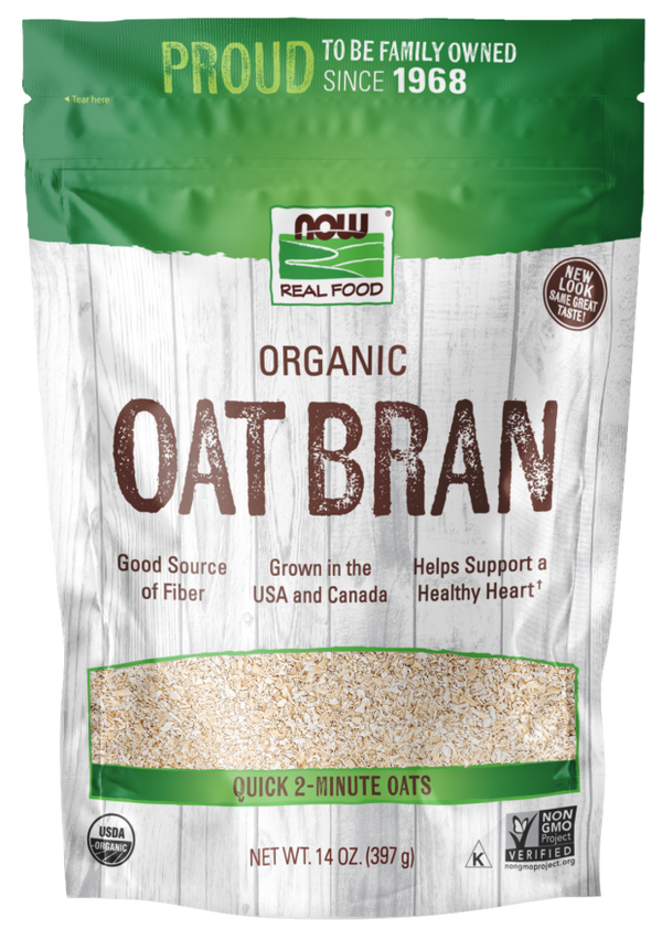 NOW Oat Bran 14 oz. (397 g)