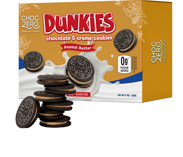 ChocZero Dunkies Sandwich Cookies, 9 oz