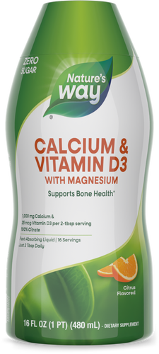 Nature's Way - Calcium & Vitamin D3 Liquid - Citrus Flavored