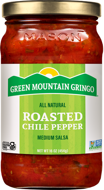 Green Mountain Gringo Roasted Chile Pepper Salsa 16 oz.