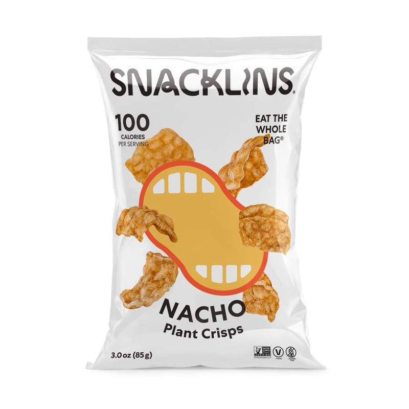 Snacklins Low-Calorie Cracklins Plant Crisps - Nacho (3 Oz) 