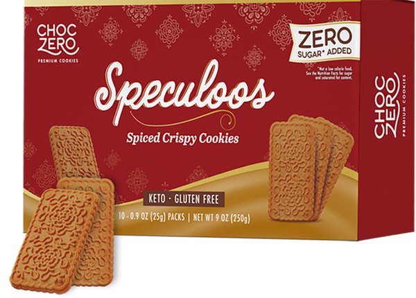 ChocZero Speculoos Spiced Crispy Cookies, 9 oz