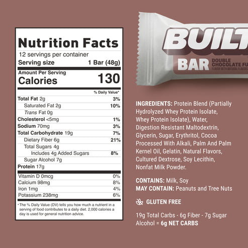 Built High Protein Bar - Double Chocolate