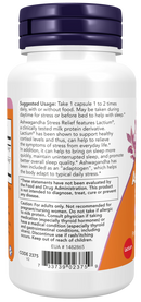 Special Order - NOW Ashwagandha Stress Relief Veg Capsules, 60 capsules