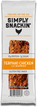 Simply Snackin' Chicken Protein Snack - Teriyaki Chicken Breast with Mangos