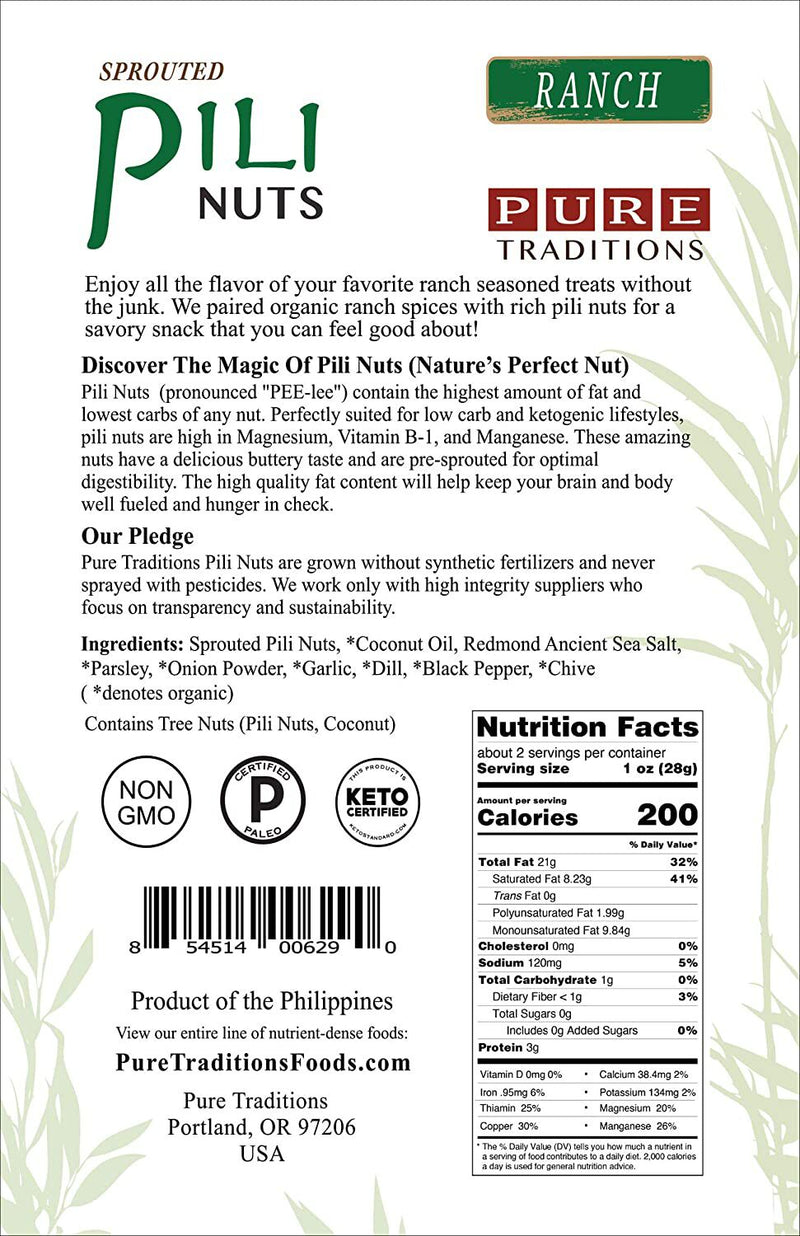 Pure Traditions Sprouted Pili Nuts