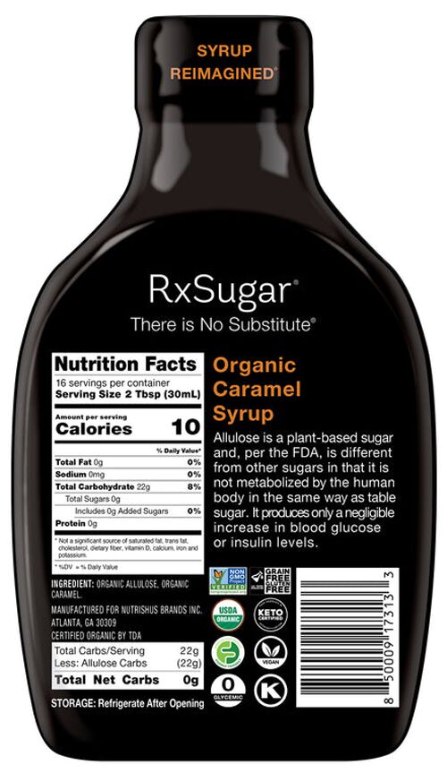 RxSugar Organic Syrup (16 oz)