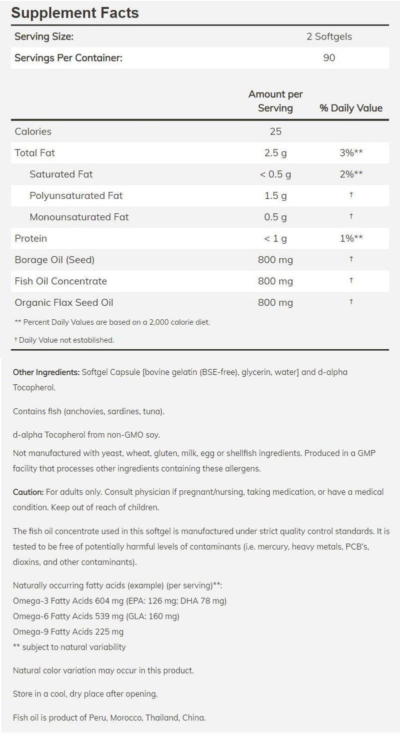 NOW Super Omega 3-6-9