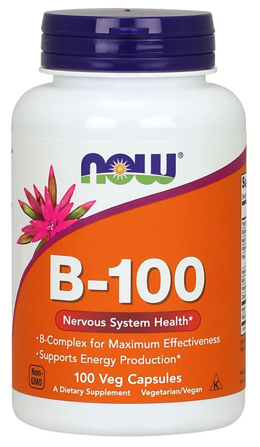 NOW B-100 Caps 100 veg capsules 