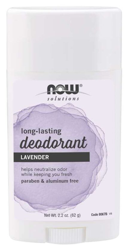 NOW Long Lasting Deodorant Stick 2.2 oz 