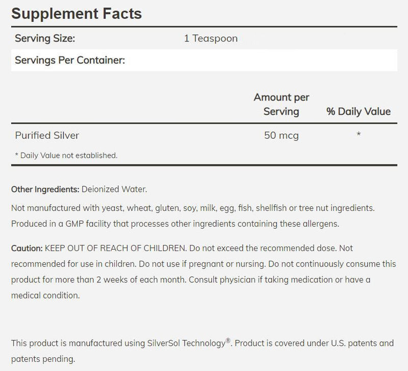 NOW SilverSol 8 fl oz. 