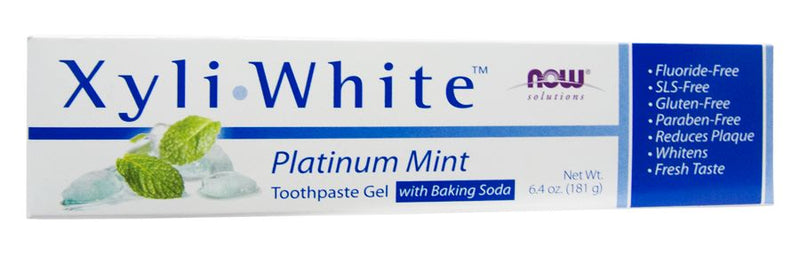 NOW XyliWhite Toothpaste Gel with Baking Soda 6.4 oz. 