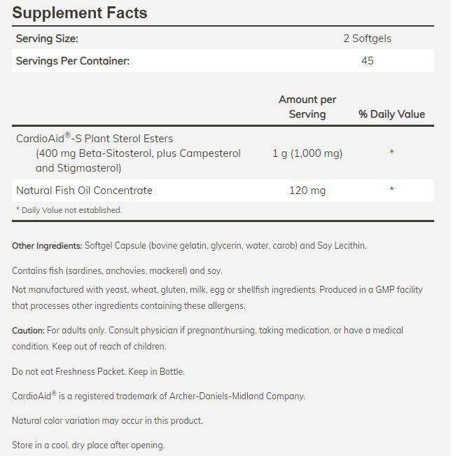 NOW Beta-Sitosterol Plant Sterols