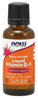 NOW Vitamin D-3, Liquid