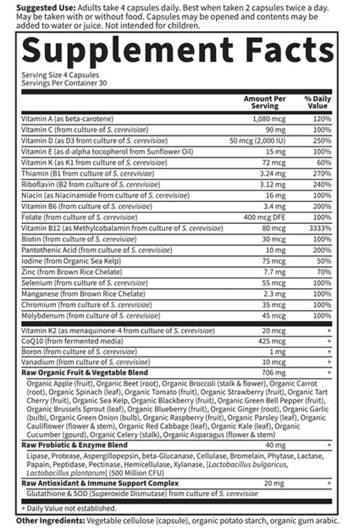 Garden of Life Vitamin Code 50 & Wiser Women Multivitamins