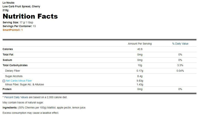 La Nouba Low Carb Fruit Spread