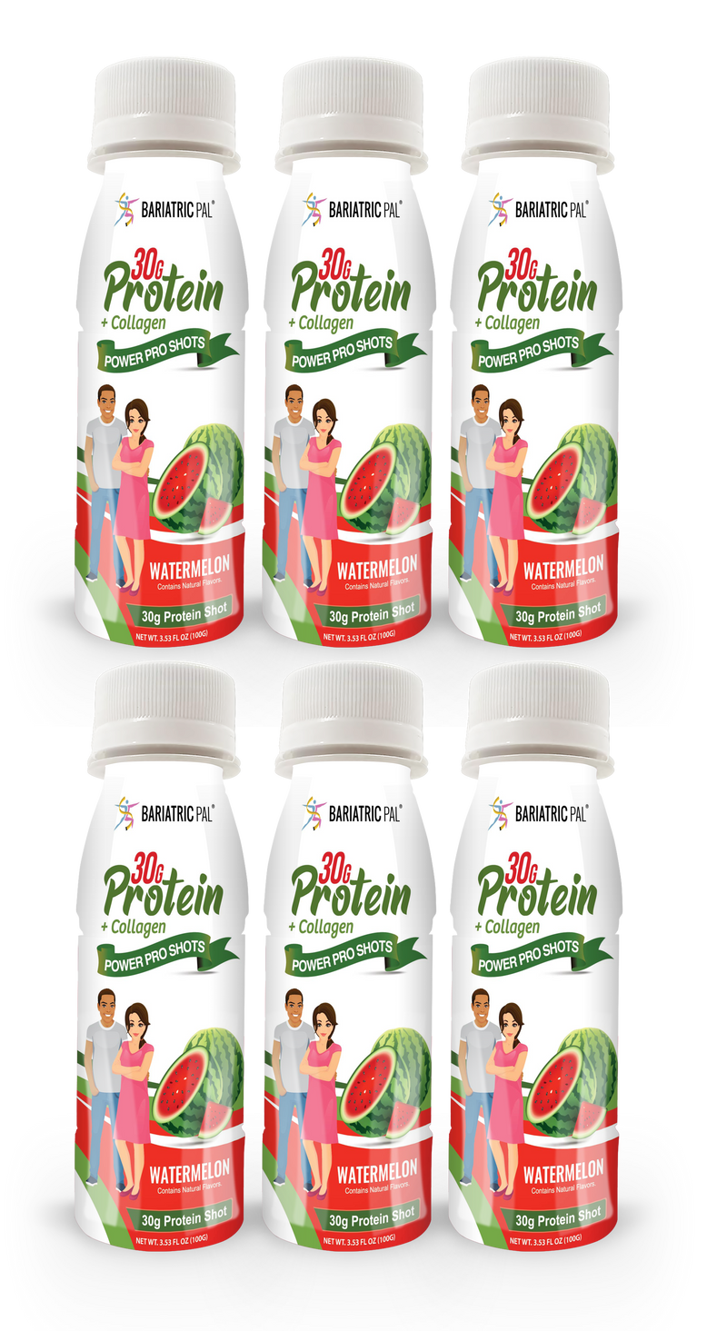 BariatricPal 30g Whey & Collagen Complete Protein Power Pro Shots - Watermelon