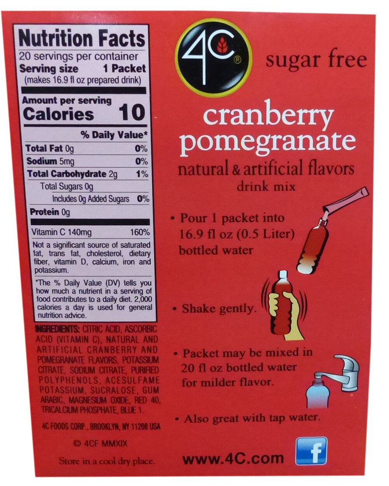 4C Sugar Free Drink Mix Sticks