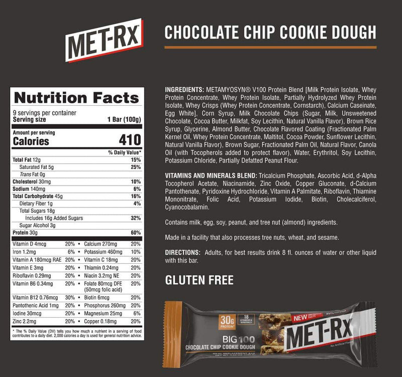 MET-Rx BIG 100 Food Bars