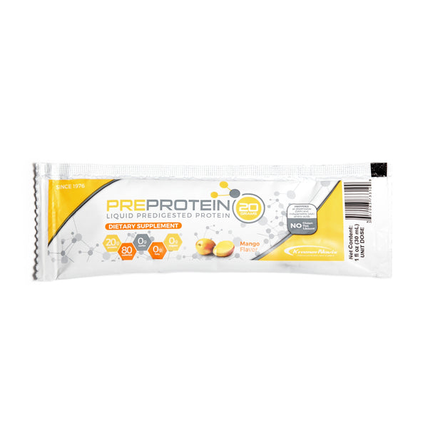 Pre-Protein® 20 Liquid Predigested Protein 1oz Packet - Mango 