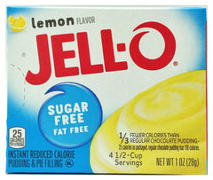 Jell-O sugar-free instant pudding package
