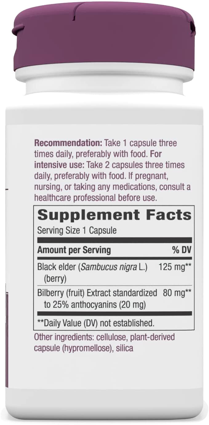 Nature's Way Bilberry Extract 90 vegan capsules 