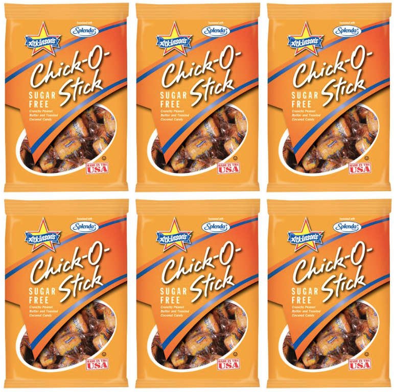 Atkinson's Sugar Free Chick-o-Stick Candy 3.75 oz. bag