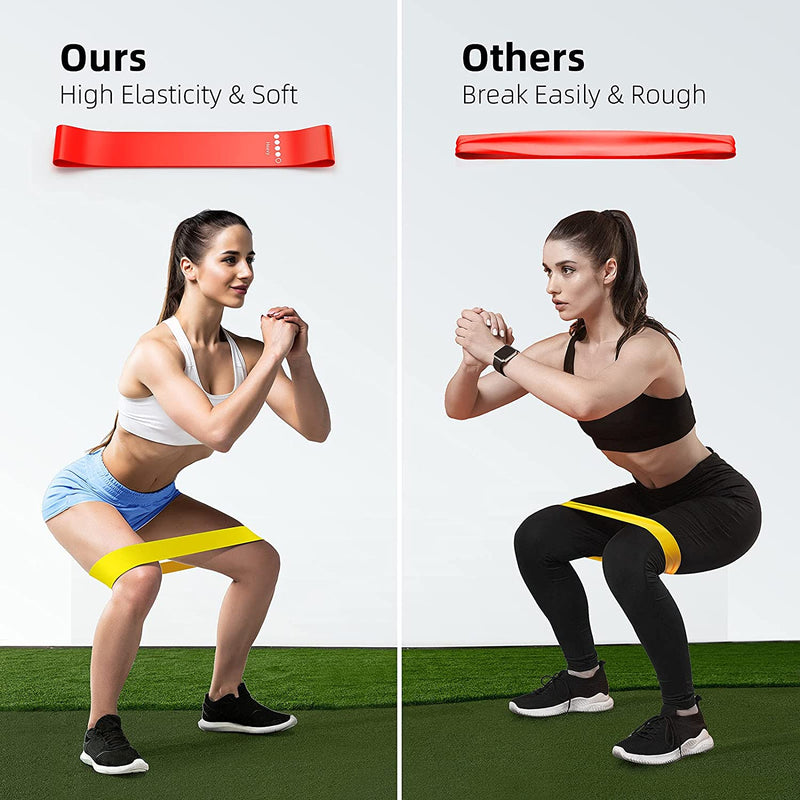 Netrition FlexFit: 5-Level Resistance Band Set for All Fitness Levels