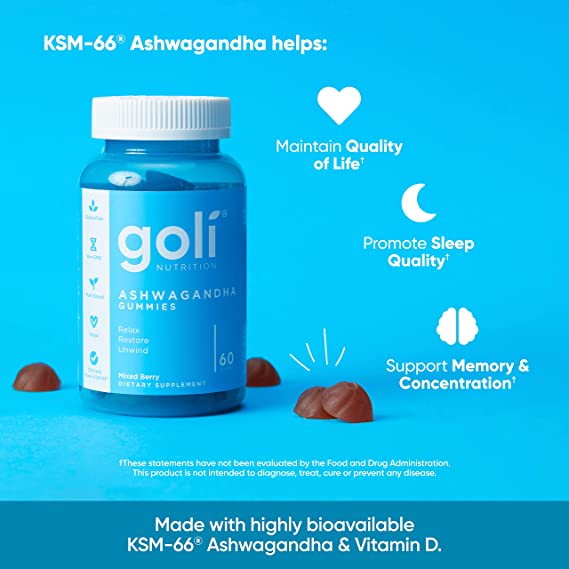 Goli Nutrition Ashwagandha Gummies 