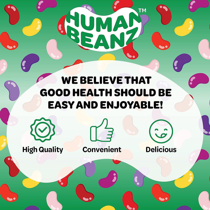 Extra Strength Sugar-Free Biotin Jellybean Gummy Vitamins by Human Beanz