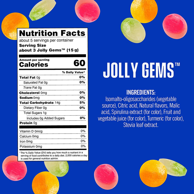 Smart Sweets Jolly Gems Hard Candy, 2.5 oz 