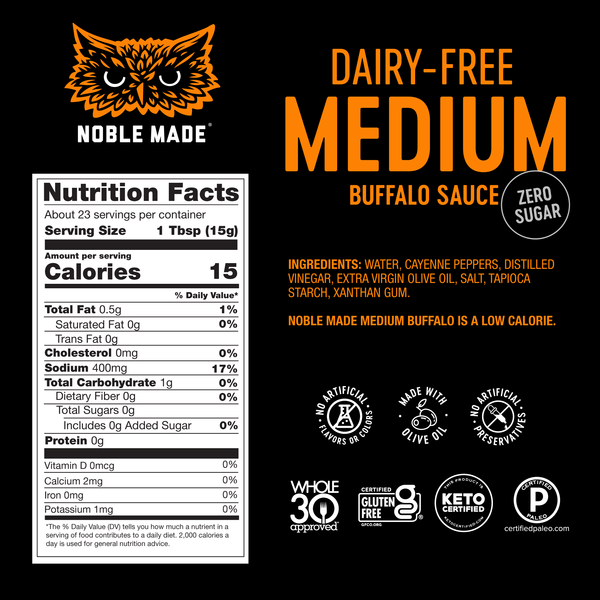 Noble Made Dairy-Free Buffalo Sauce