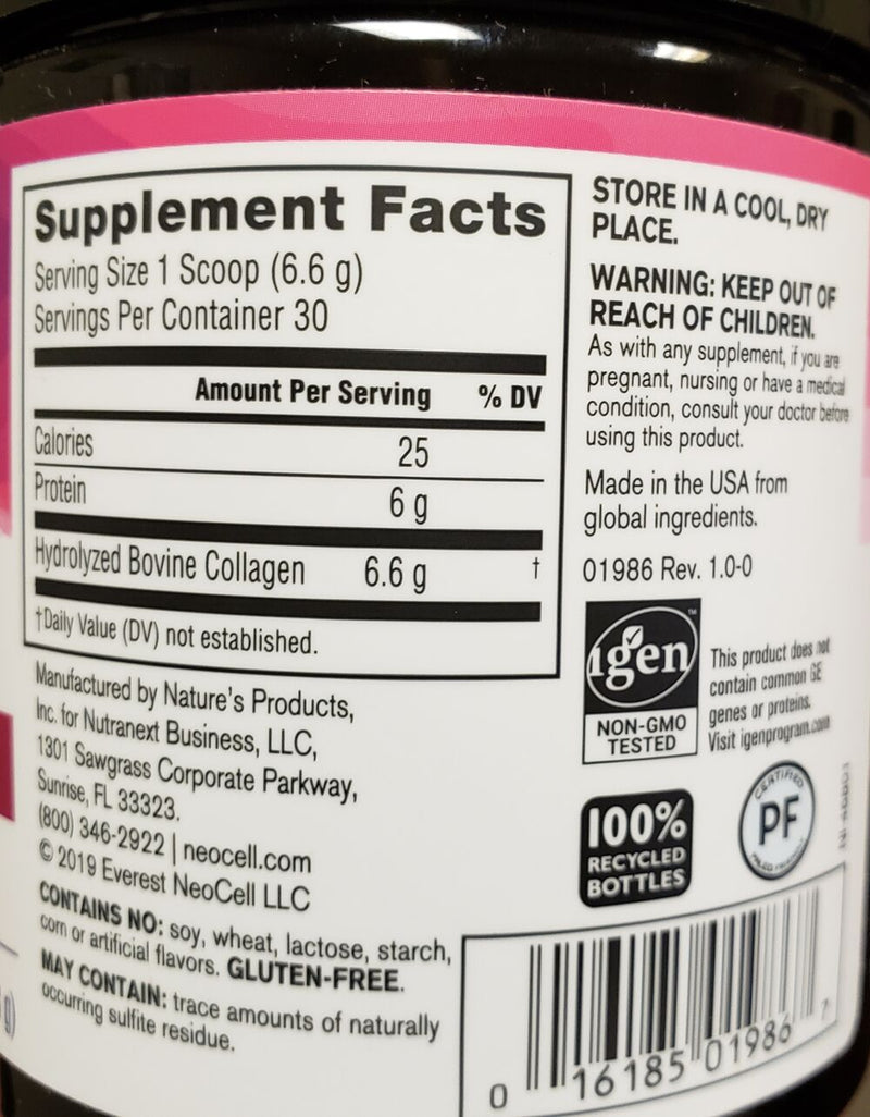 NeoCell Super Collagen Powder, Type 1 & 3 7 oz. (198 g) 