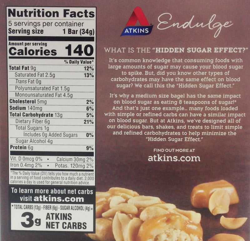 Atkins Nutritionals Endulge Candy Bars