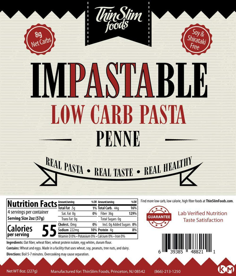 ThinSlim Foods Impastable Low Carb Pasta