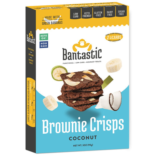 Bantastic Brownie Thin Crisps Snack by Natural Heaven - Coconut 