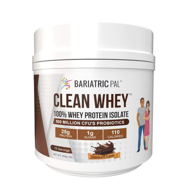 Clean Whey™ Protein (25g) by BariatricPal with Probiotics - Chocolate (15 Servings)