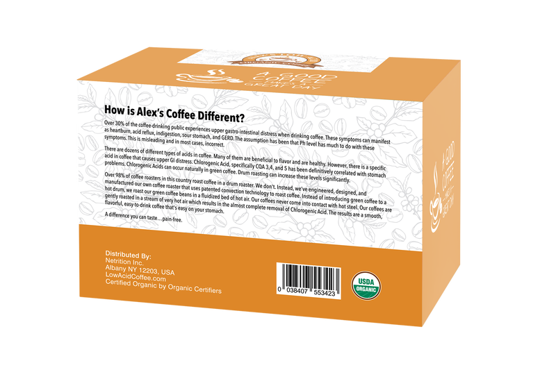 Alex's Low Acid Organic Coffee™ K-Cups - French Roast