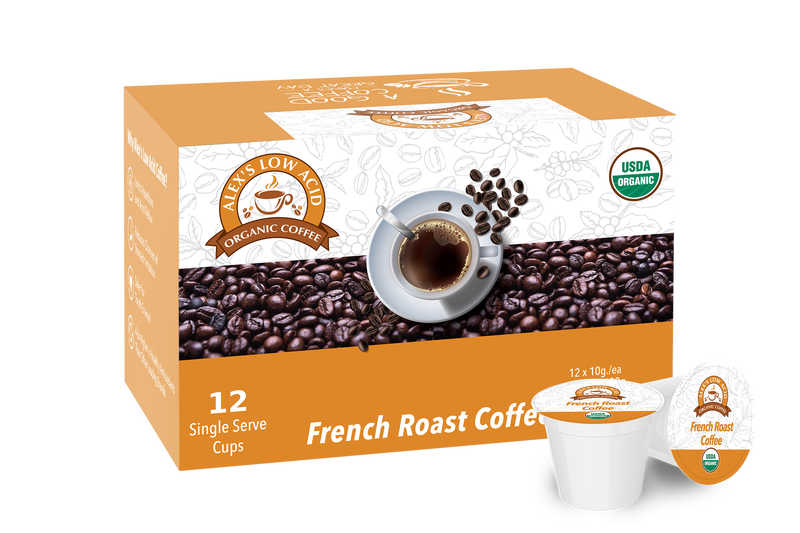 Alex's Low Acid Organic Coffee™ K-Cups - French Roast