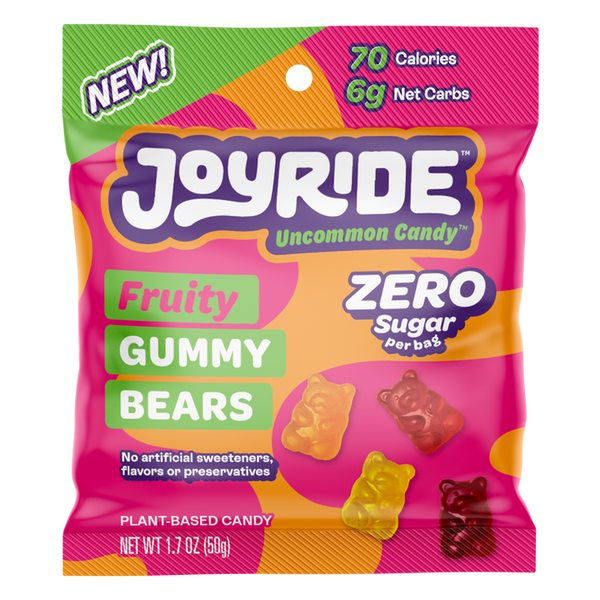 Joyride Zero Sugar Fruity Gummy Bears 1.7 oz