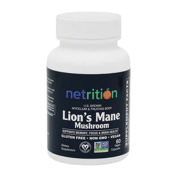 Lion's Mane 500 Mg Vcaps 60's by Netrition 