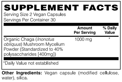 Chaga Mushroom Capsule by Netrition - Nature's Immunity Boost in a Capsule