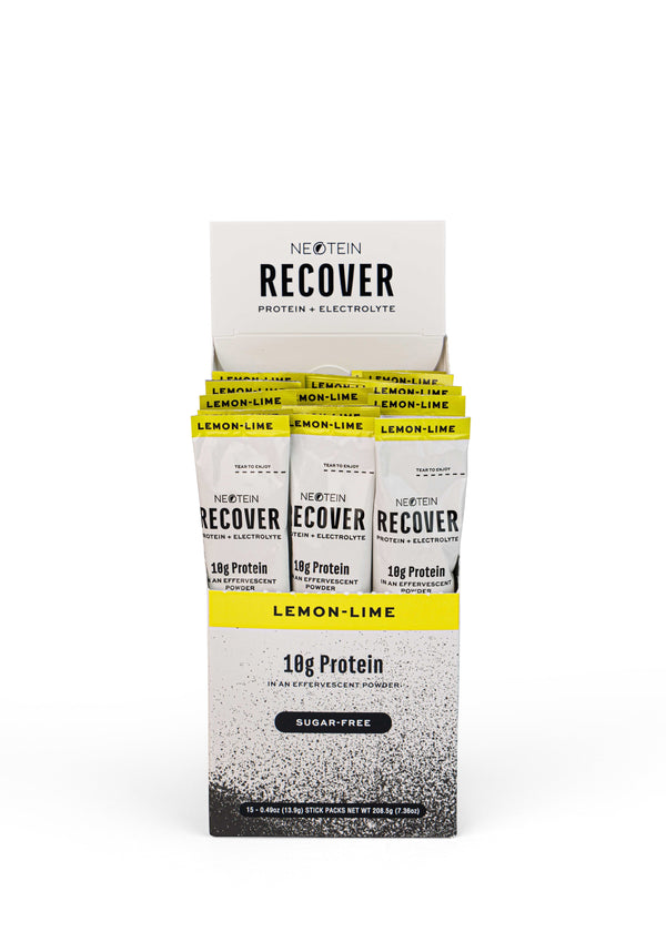 NeoTEIN Recover Collagen Protein + Electrolyte Powder,  Lemon-Lime