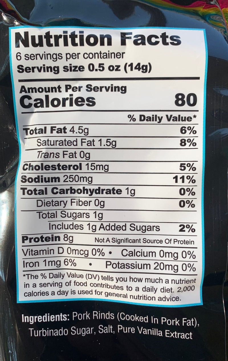 Pork King Good Flavored Dessert Pork Rinds, 3 oz