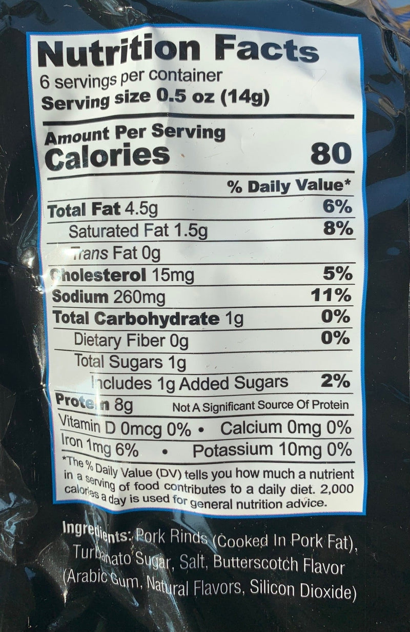 Pork King Good Flavored Dessert Pork Rinds, 3 oz