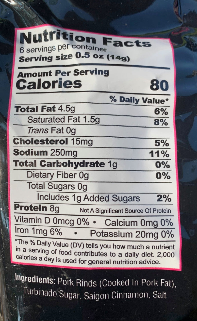 Pork King Good Flavored Dessert Pork Rinds, 3 oz