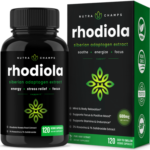 Rhodiola Rosea Capsules by NutraChamps 