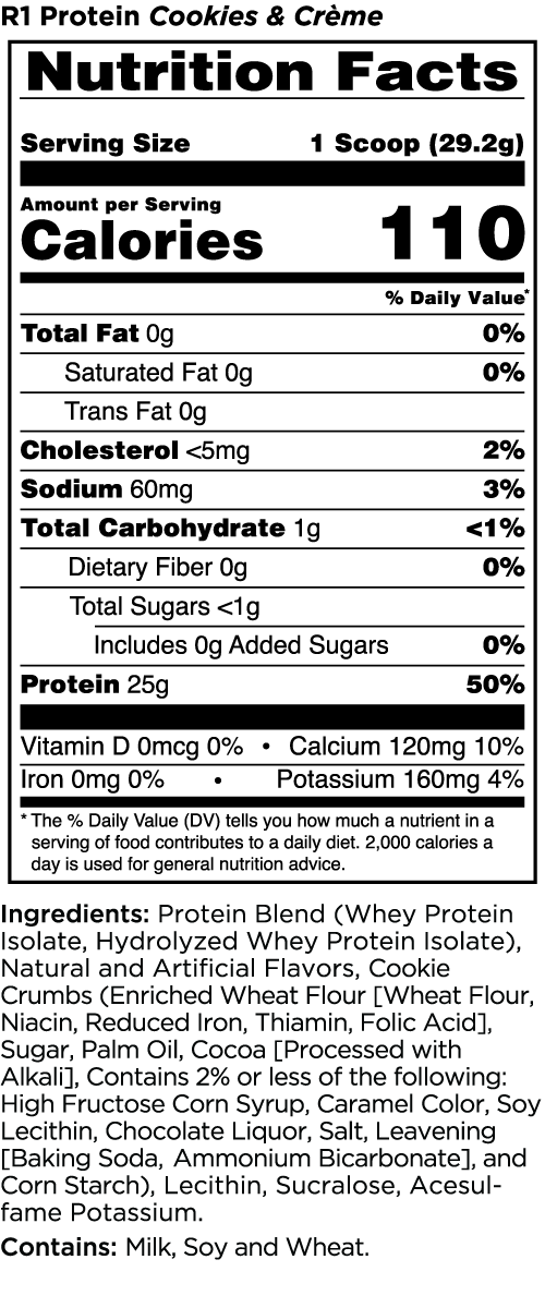 Rule1 Protein 2lb Whey Protein Isolate