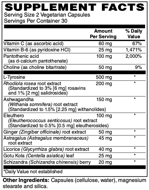 Adrenal Support Vcaps 60's by Netrition